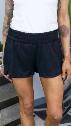 The ZigZag Stripe Black Campus Crush Shorts [NO RETURNS]