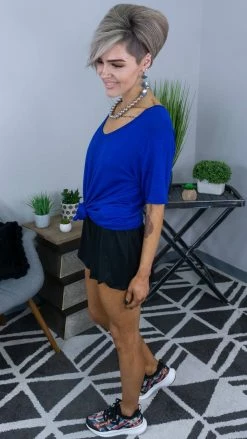 The ZigZag Stripe Black Campus Crush Shorts [NO RETURNS]