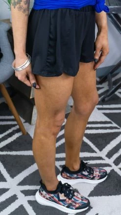 The ZigZag Stripe Black Campus Crush Shorts [NO RETURNS]