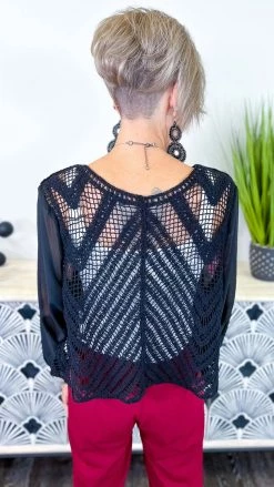 Origami OUTERWEAR Black Casually Yours Cardigan