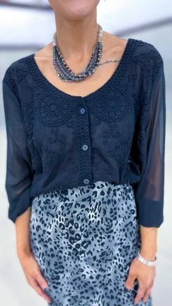 Origami OUTERWEAR Black Casually Yours Cardigan