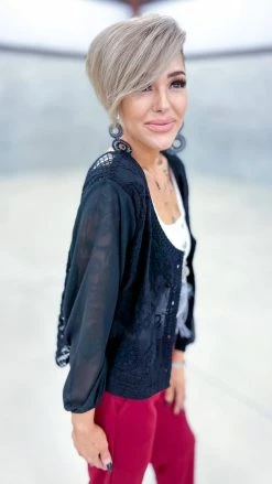 Origami OUTERWEAR Black Casually Yours Cardigan