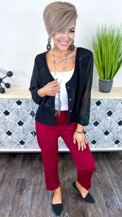 Origami OUTERWEAR Black Casually Yours Cardigan