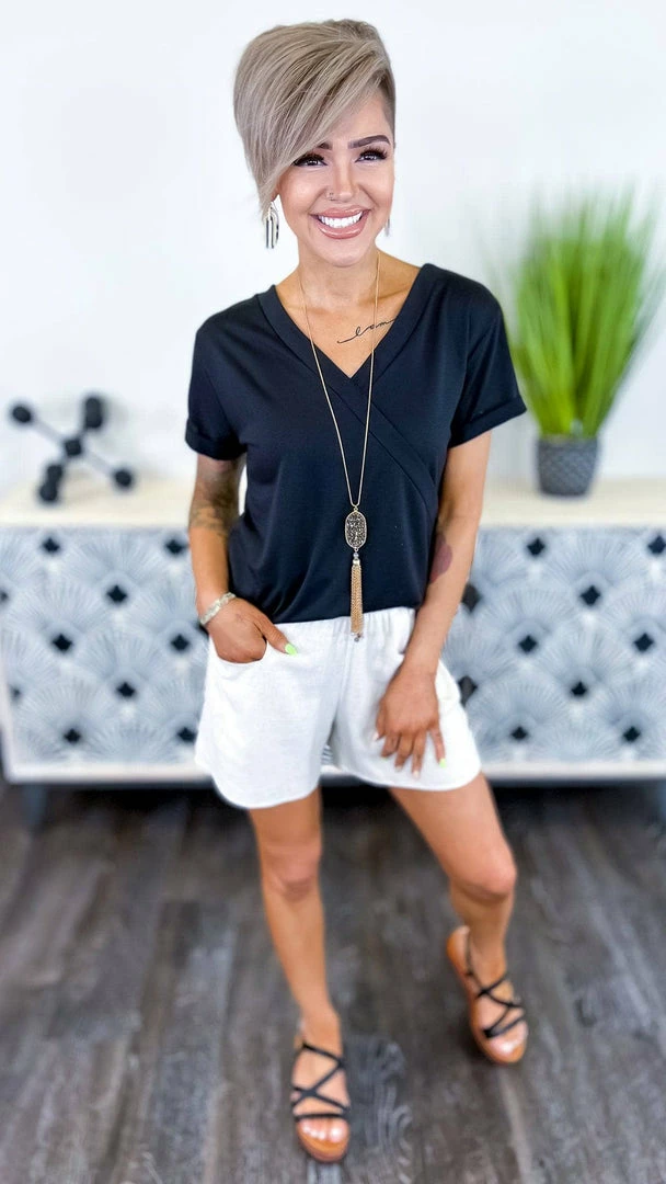 The ZigZag Stripe Black Changing Rules Top TOPS & TUNICS