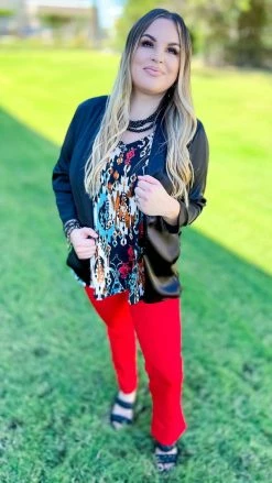 The ZigZag Stripe Black Charmed Lifestyle Blazer