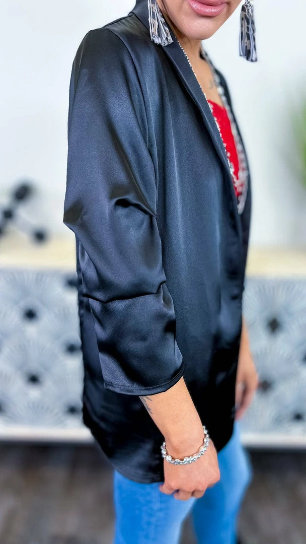The ZigZag Stripe Black Charmed Lifestyle Blazer