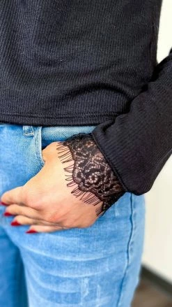 Zenana Black Charming Days Cardigan