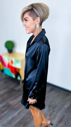 The ZigZag Stripe Black Cocktail Chats Tunic TOPS & TUNICS