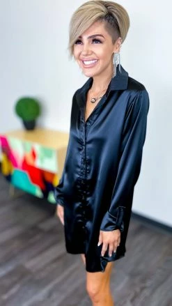 The ZigZag Stripe Black Cocktail Chats Tunic TOPS & TUNICS