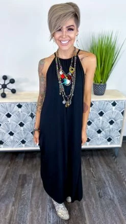 The ZigZag Stripe Black Cocktail Hour Dress DRESSES