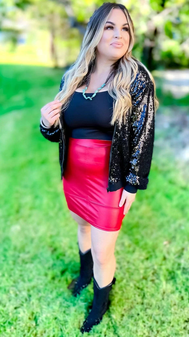 The ZigZag Stripe OUTERWEAR Black Concert Bomber Jacket