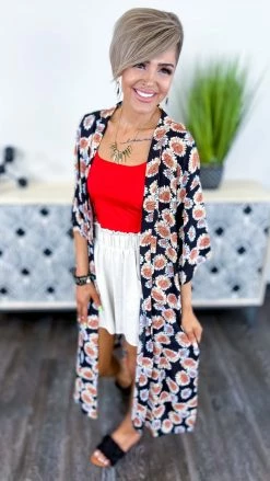 Your Fashion Wholesale OUTERWEAR Black Confident Demeanor Cardigan [NO RETURNS]