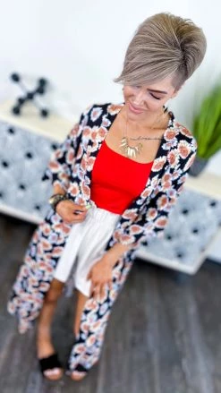 Your Fashion Wholesale OUTERWEAR Black Confident Demeanor Cardigan [NO RETURNS]