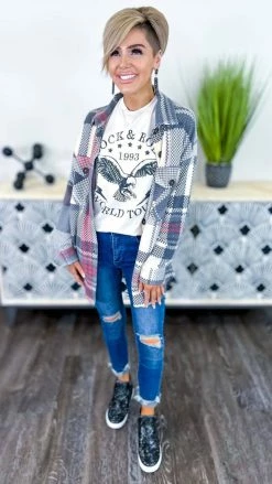 Zenana Shackets Black Cozy Hangout Shacket