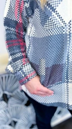 Zenana Shackets Black Cozy Hangout Shacket