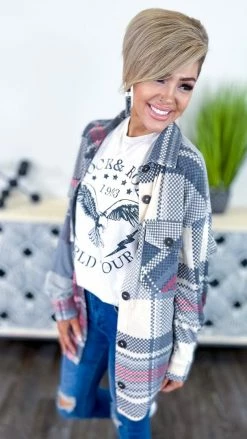 Zenana Shackets Black Cozy Hangout Shacket