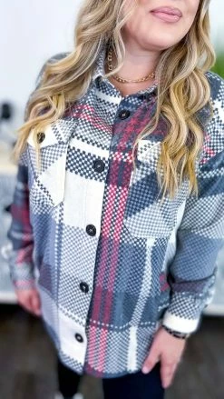 Zenana Shackets Black Cozy Hangout Shacket