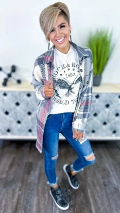 Zenana Shackets Black Cozy Hangout Shacket