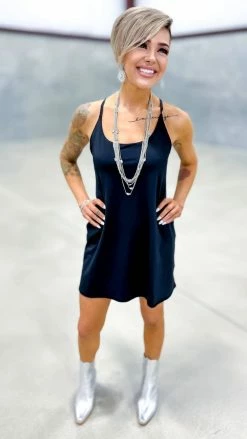 The ZigZag Stripe Black Cycle Queen Dress DRESSES