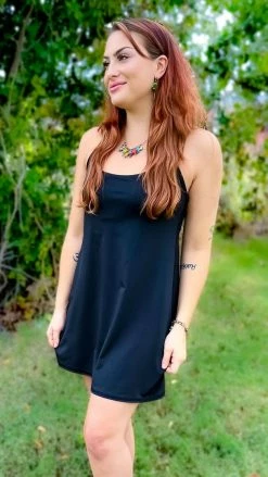 The ZigZag Stripe Black Cycle Queen Dress DRESSES