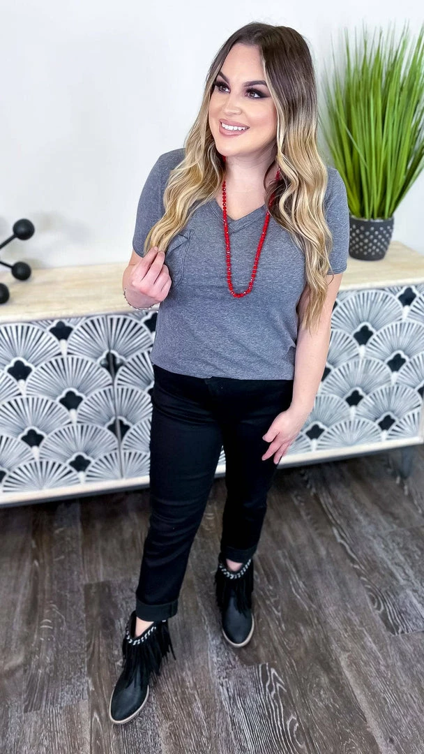 The ZigZag Stripe TOPS & TUNICS Black Daily Visit Top