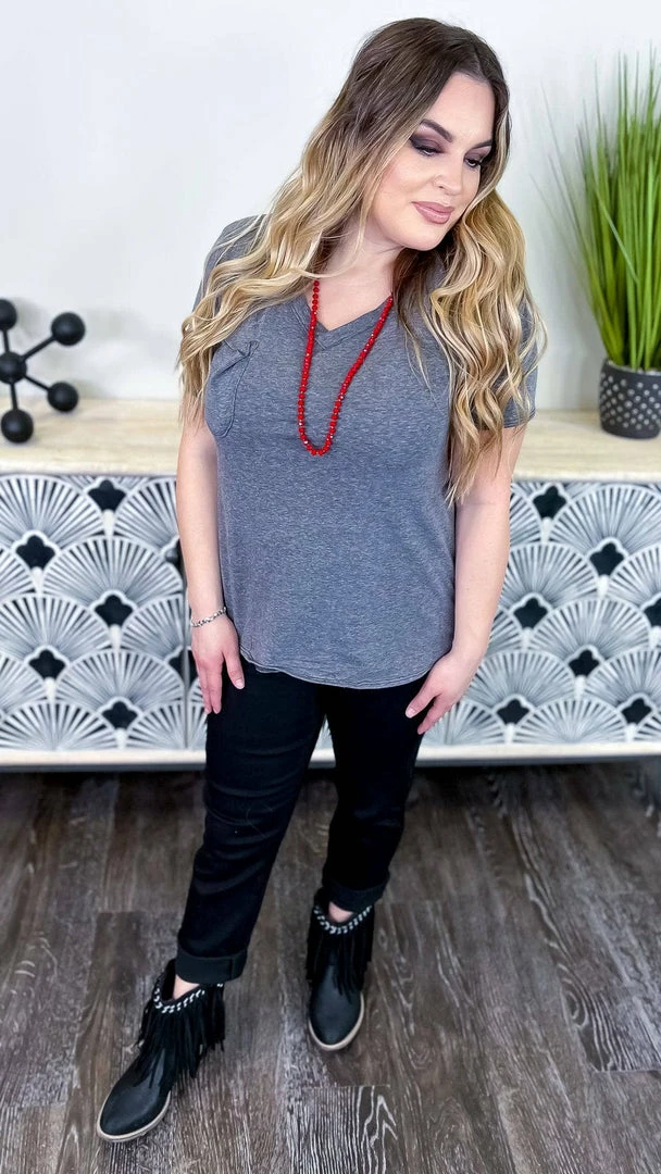 The ZigZag Stripe TOPS & TUNICS Black Daily Visit Top