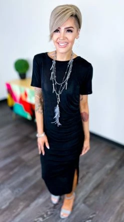 The ZigZag Stripe Black Dancing Alone Dress