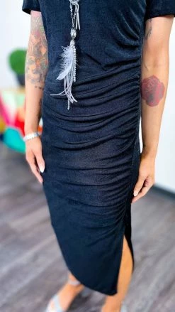 The ZigZag Stripe Black Dancing Alone Dress