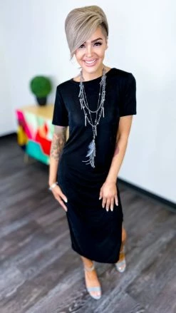 The ZigZag Stripe Black Dancing Alone Dress