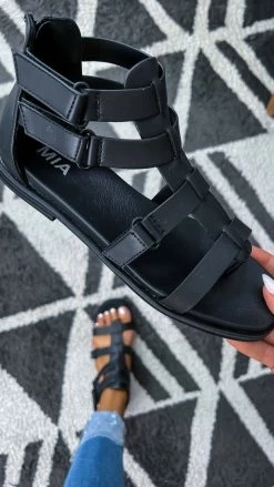 MIA Black Daxa Sandals