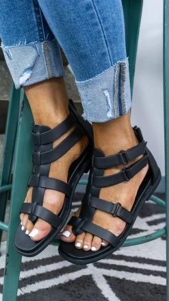 MIA Black Daxa Sandals