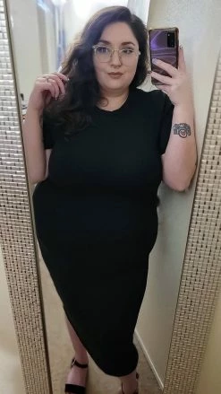 The ZigZag Stripe Black Embracing Us Dress DRESSES