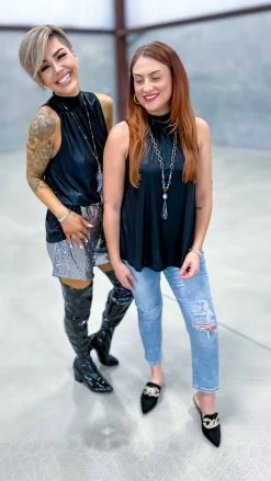 Andree TOPS & TUNICS Black Enchanted Evenings Top