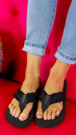 Very G Black Encore Flip Flops