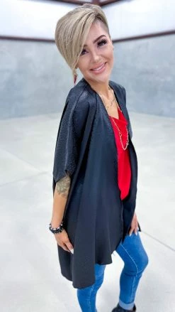 The ZigZag Stripe Black Endless Devotion Cardigan