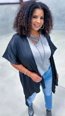 The ZigZag Stripe Black Endless Devotion Cardigan