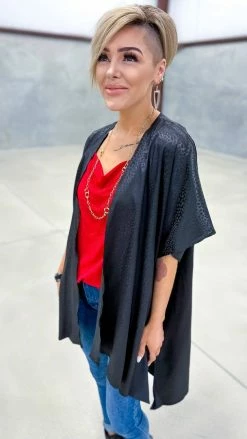 The ZigZag Stripe Black Endless Devotion Cardigan