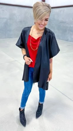 The ZigZag Stripe Black Endless Devotion Cardigan