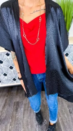 The ZigZag Stripe Black Endless Devotion Cardigan