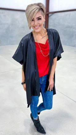 The ZigZag Stripe Black Endless Devotion Cardigan