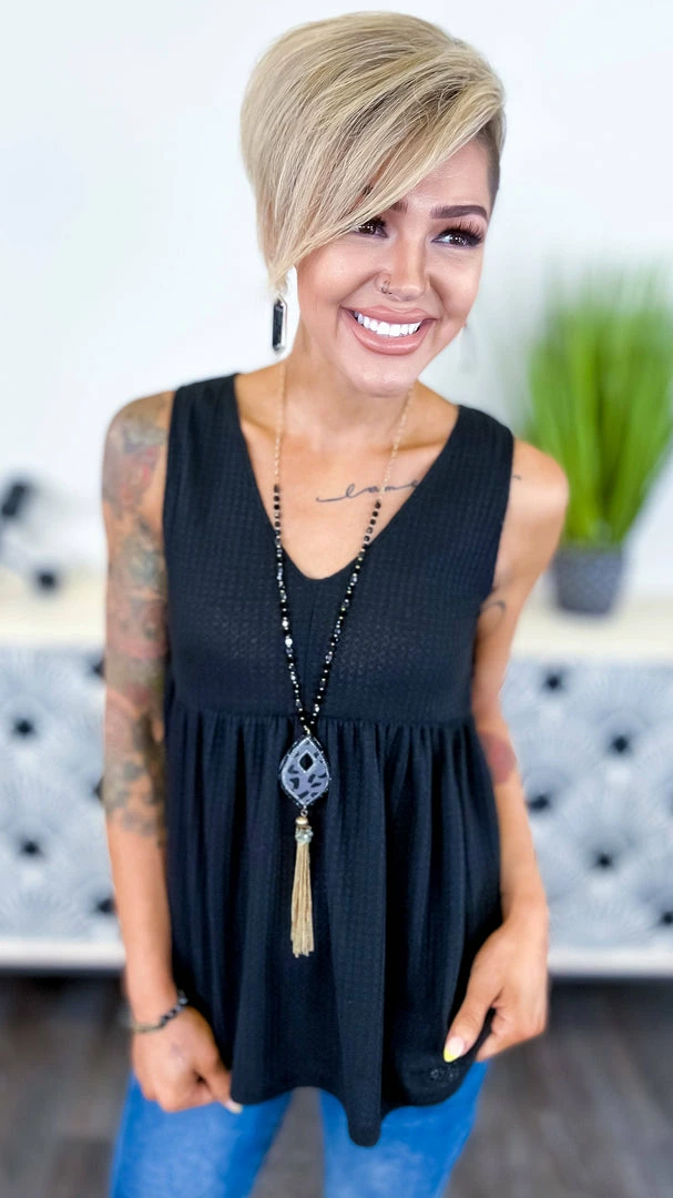 The ZigZag Stripe TOPS & TUNICS Black Enhanced View Top