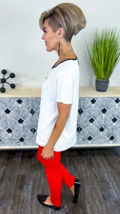 The ZigZag Stripe TOPS & TUNICS Black Fashion Craze Top