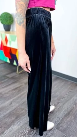 Zenana Black Flirt Alert Pants BOTTOMS