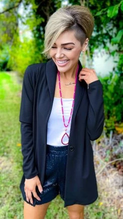 The ZigZag Stripe Black Flirty Impression Shorts BOTTOMS