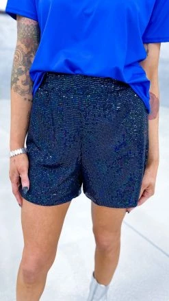 The ZigZag Stripe Black Flirty Impression Shorts BOTTOMS