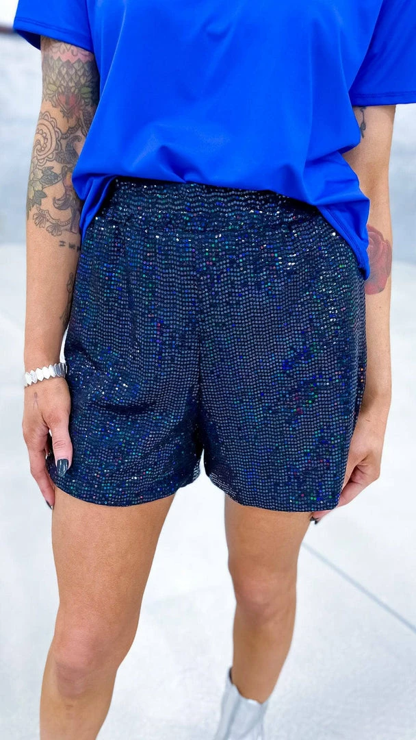 The ZigZag Stripe Black Flirty Impression Shorts BOTTOMS