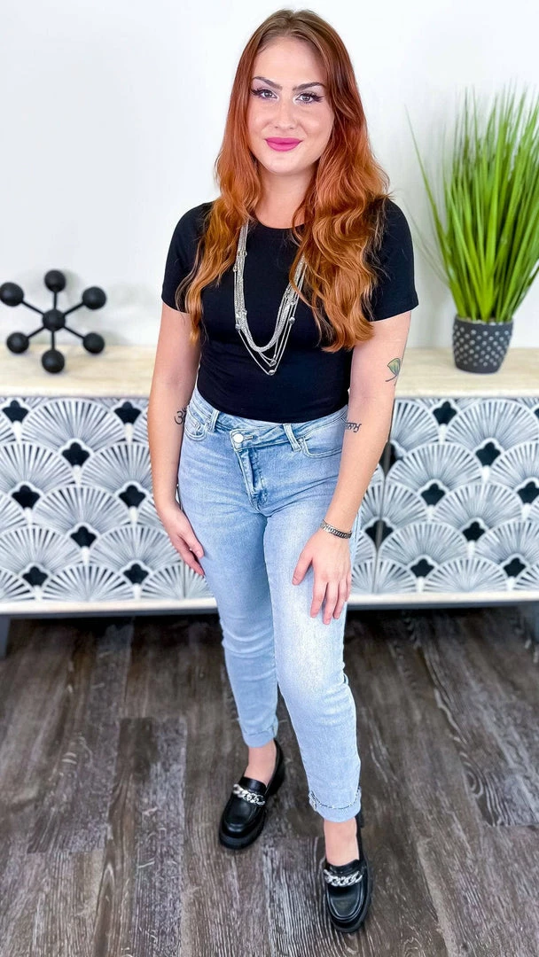 Zenana Black Friendly Retreat Top