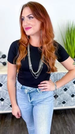 Zenana Black Friendly Retreat Top