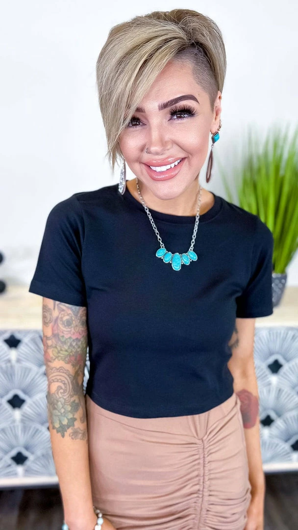 Zenana Black Friendly Retreat Top