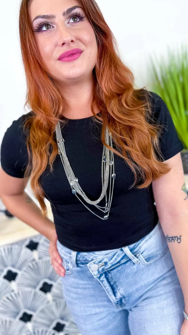 Zenana Black Friendly Retreat Top